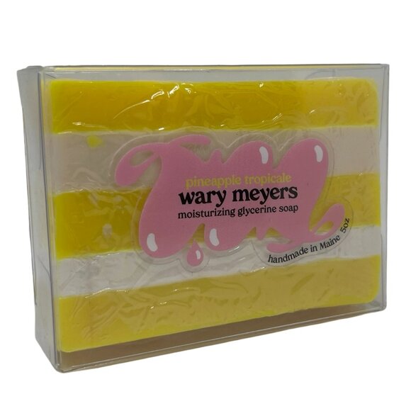 Wary Meyers Pineapple Tropicale Handmade 5 oz Soap Bar - Picture 1 of 3
